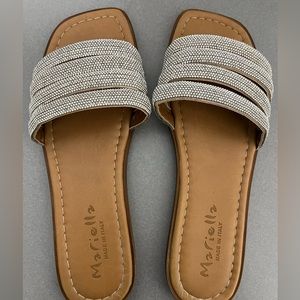 Mariella “made in Italy” jeweled sandals size 9